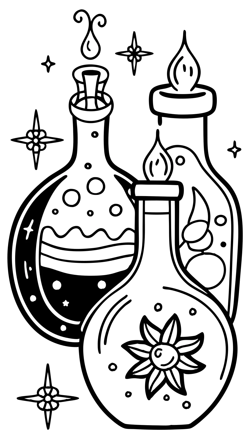 coloriages de potion